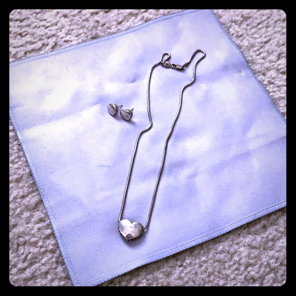 Lagos heart necklace and earrings!